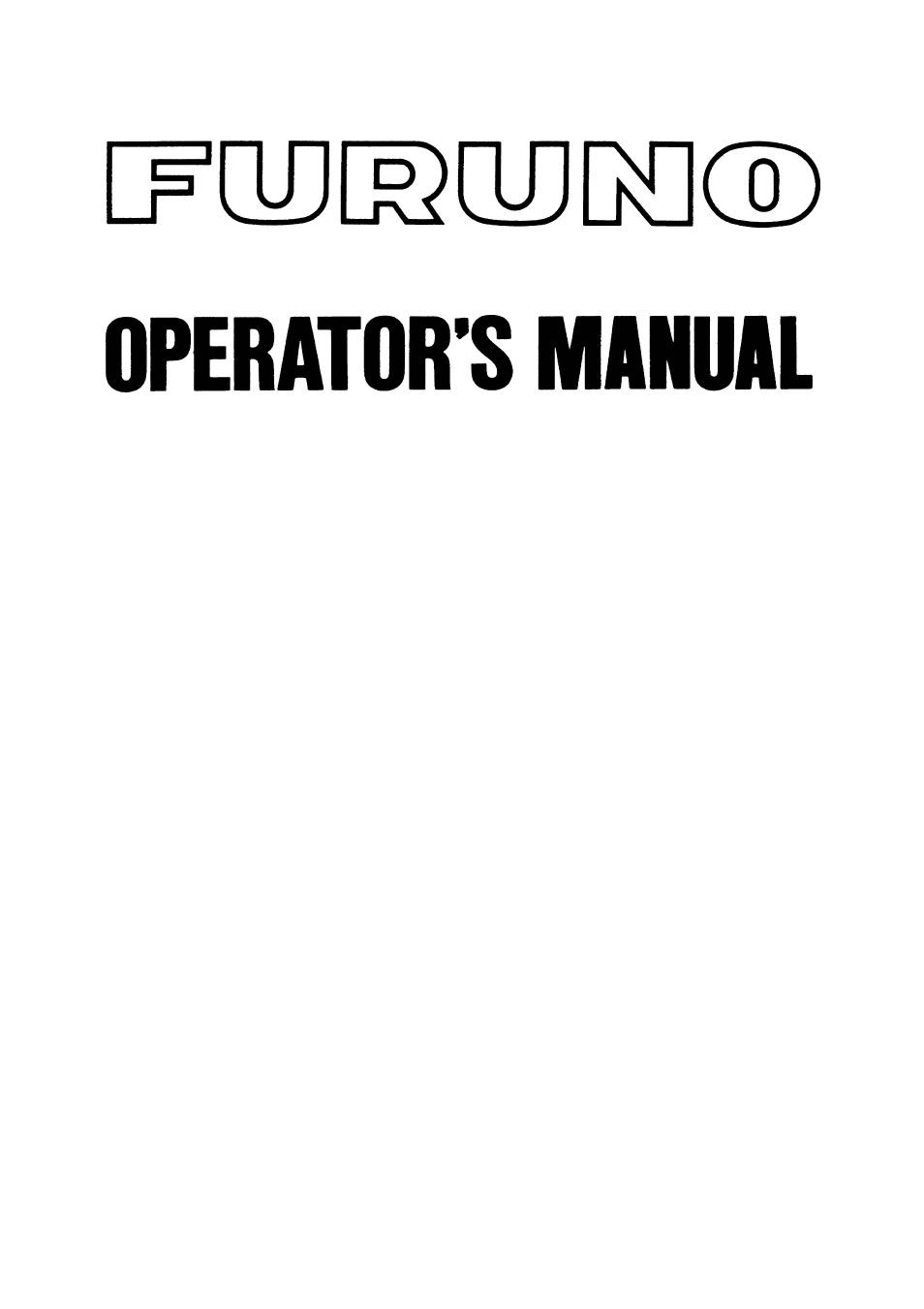 Furuno FR-2105-B User Manual | 197 pages