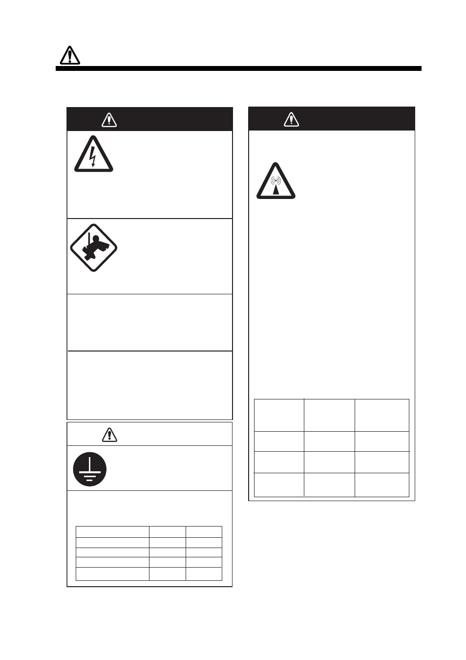 Safety instructions, Warning, Caution | Radio frequency radiation hazard | Furuno 1935 User Manual | Page 3 / 48