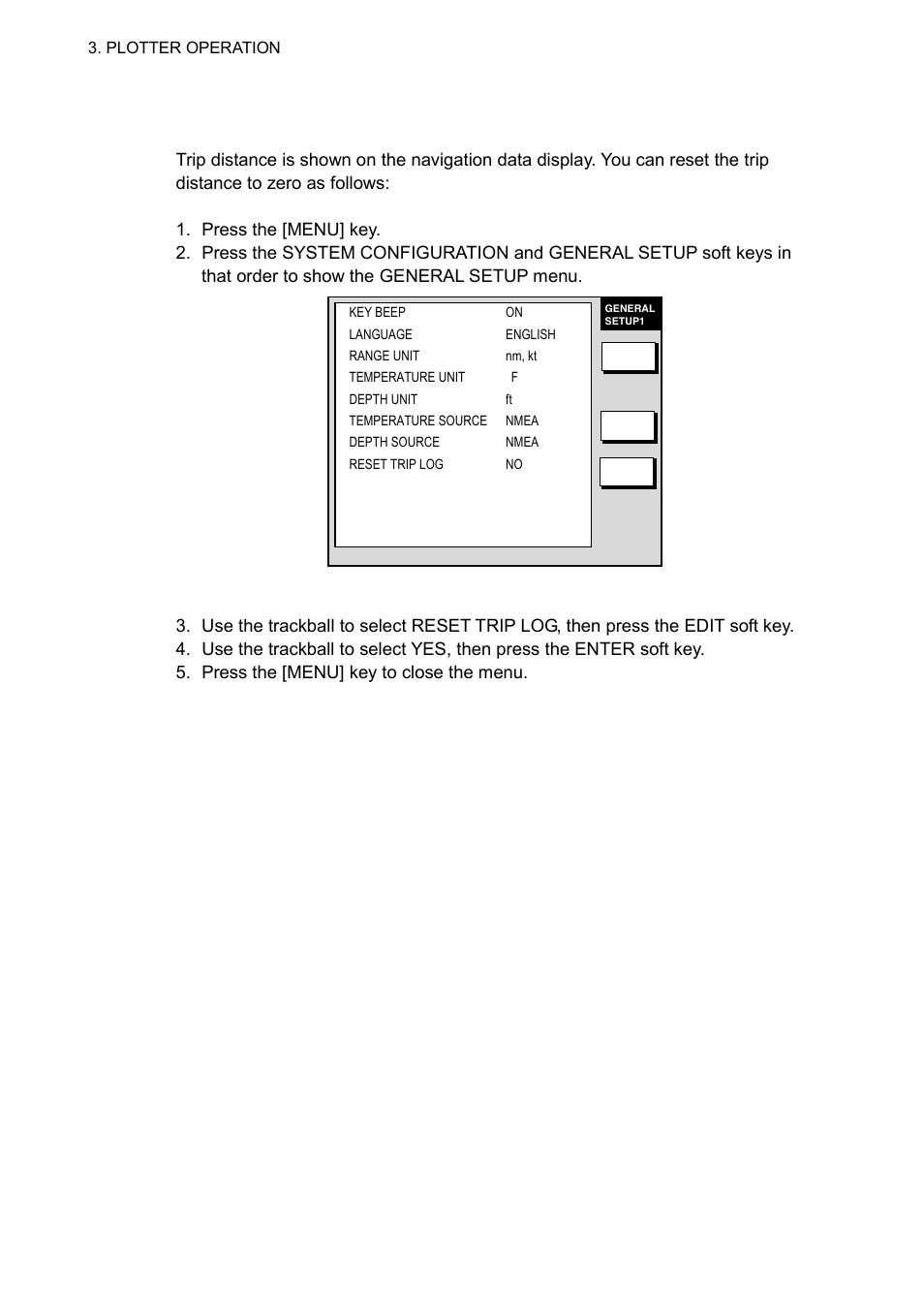 12 resetting trip distance | Furuno 1933C User Manual | Page 146 / 260