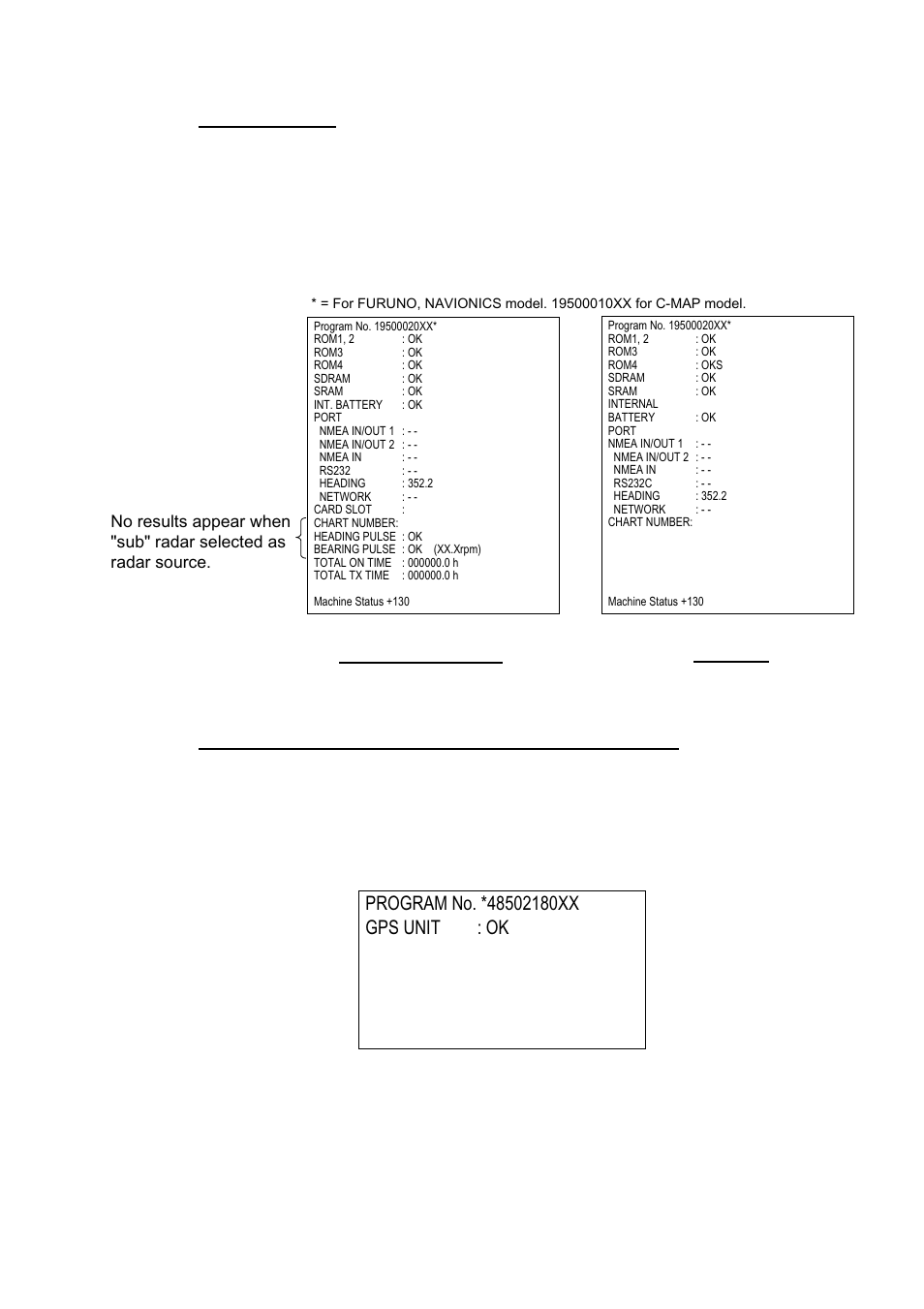 Gps receiver test results | Furuno 1933C User Manual | Page 225 / 260