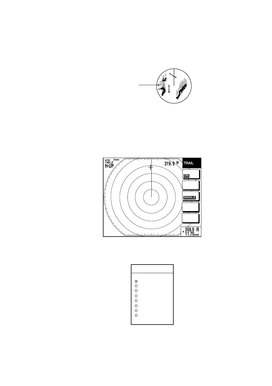 18 echo trails, 1 trail time | Furuno 1933C User Manual | Page 59 / 260
