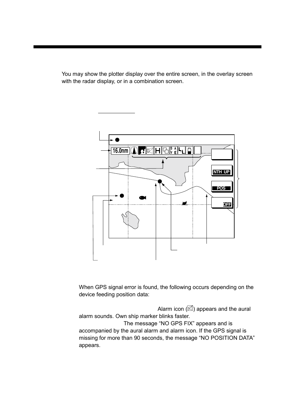 Plotter operation, 1 plotter displays, 1 full-screen plotter display | Furuno 1933C User Manual | Page 87 / 260