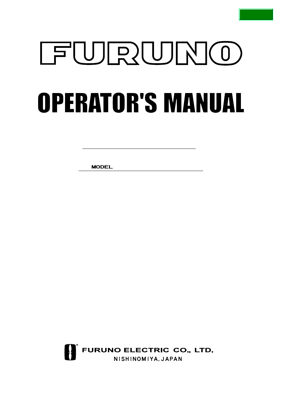 Furuno GP-3500 User Manual | 192 pages
