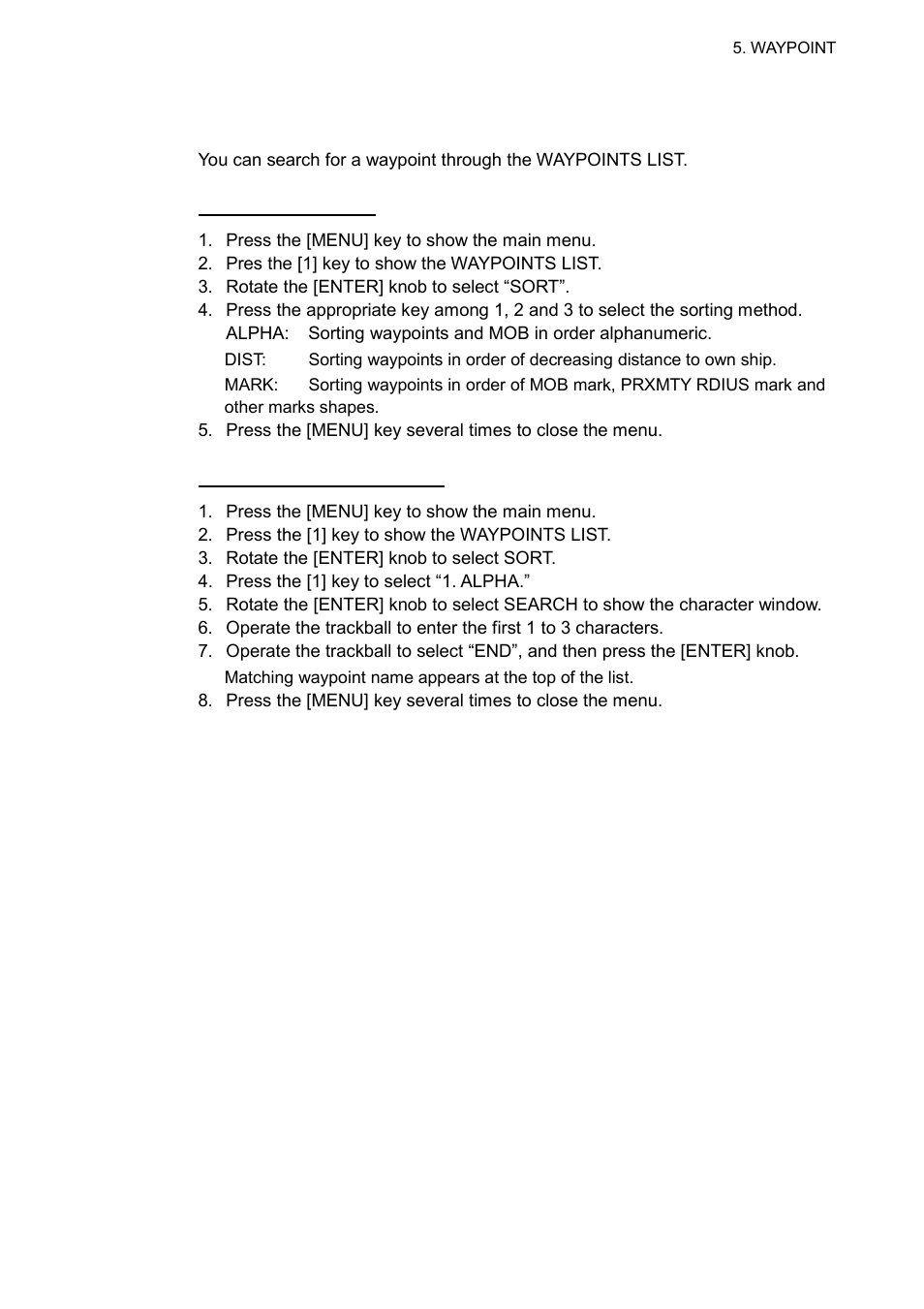 4 searching waypoints | Furuno GP-3500 User Manual | Page 83 / 192