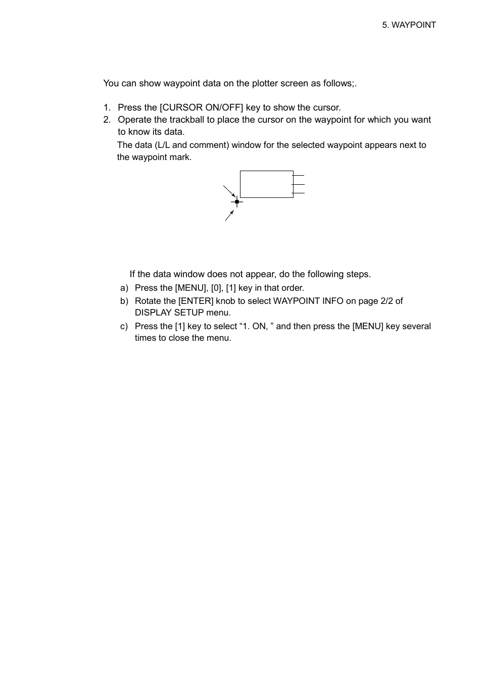 6 displaying waypoint data | Furuno GP-3500 User Manual | Page 85 / 192