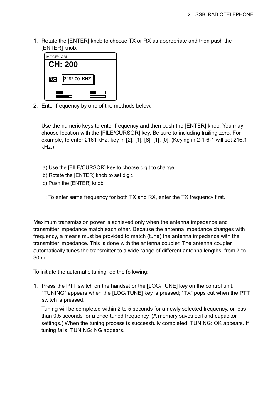 Ch: 200, 3 tuning | Furuno FS-1570 User Manual | Page 27 / 215