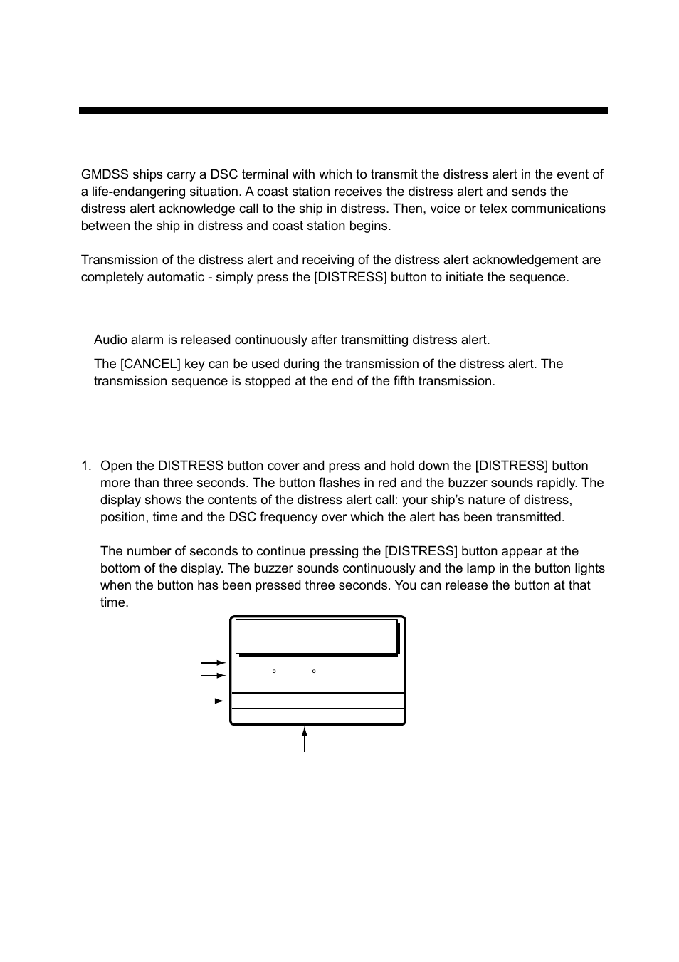 4 distress operations, 1 sending distress alert | Furuno FS-1570 User Manual | Page 45 / 215