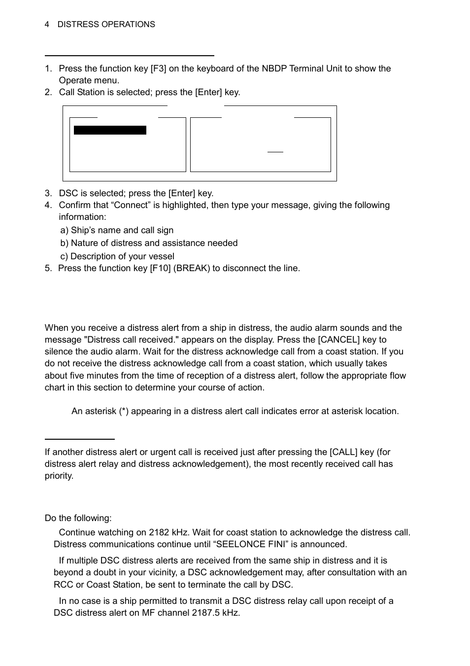 2 receiving a distress alert, 1 distress alert received on mf band | Furuno FS-1570 User Manual | Page 50 / 215