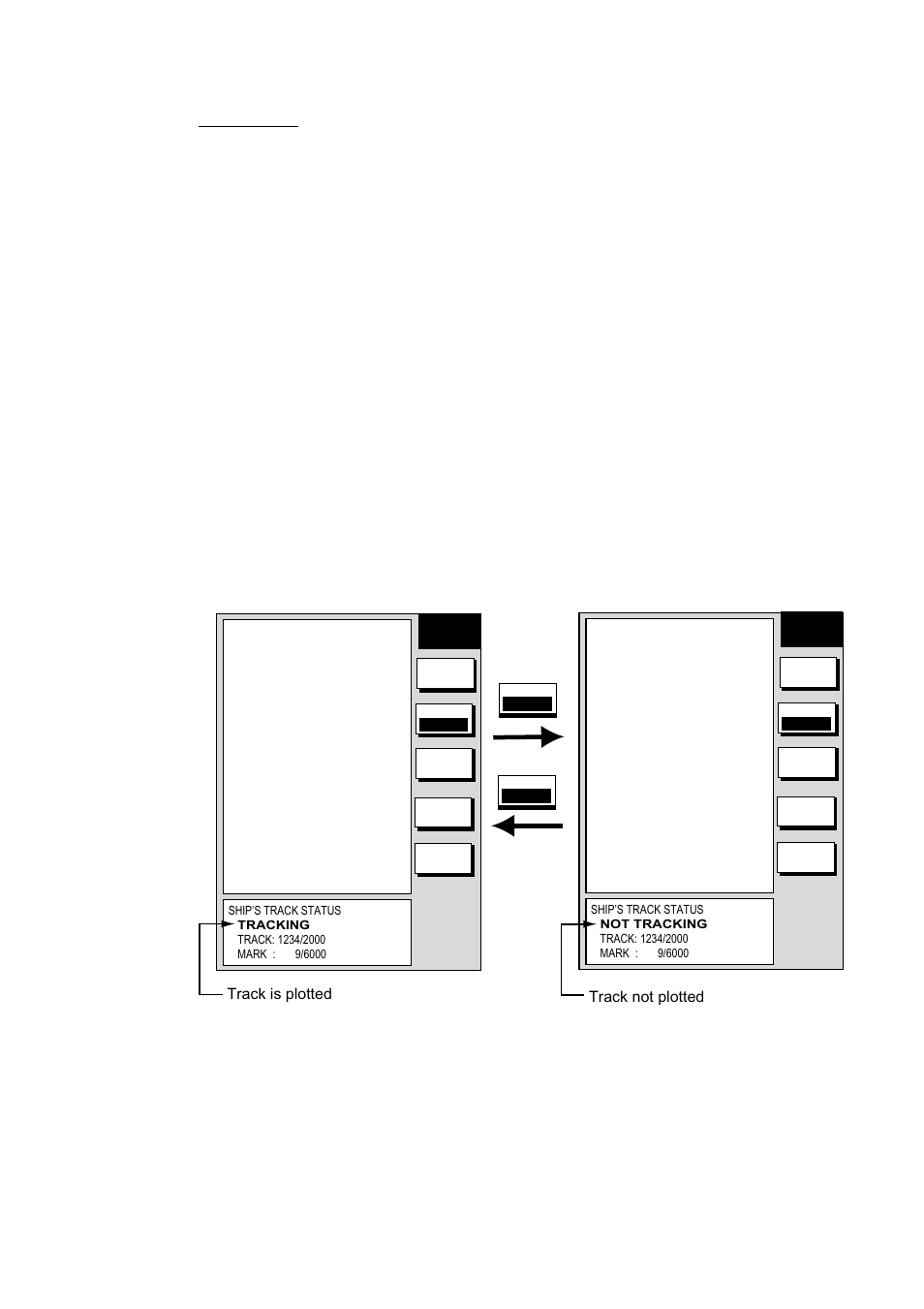2 stopping, restarting plotting of own ship track | Furuno 1732 User Manual | Page 101 / 252