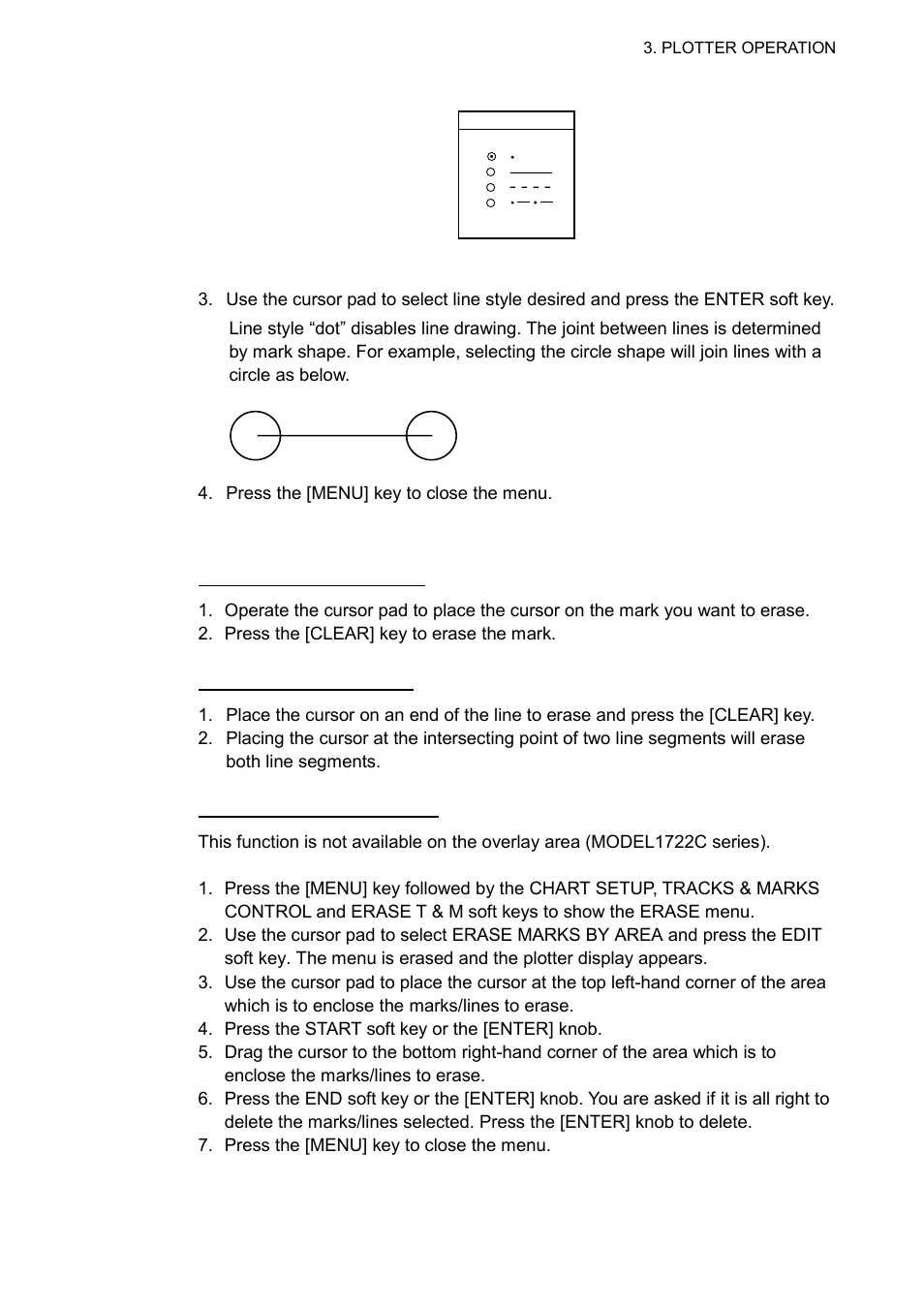 4 erasing marks, lines | Furuno 1732 User Manual | Page 109 / 252