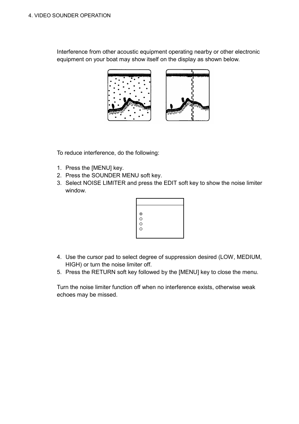 6 reducing interference | Furuno 1732 User Manual | Page 155 / 252