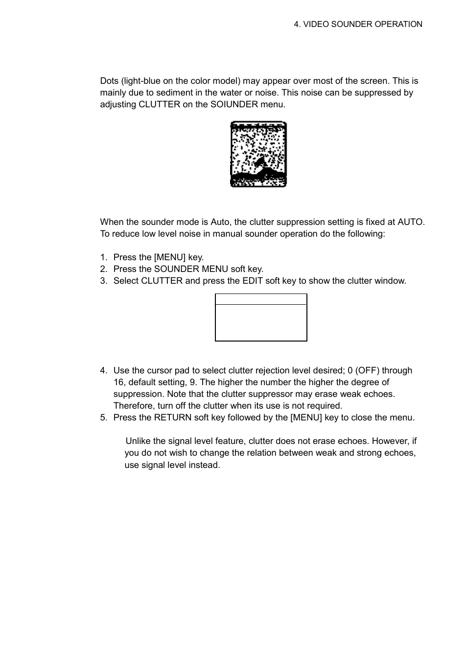 7 reducing low level noise | Furuno 1732 User Manual | Page 156 / 252