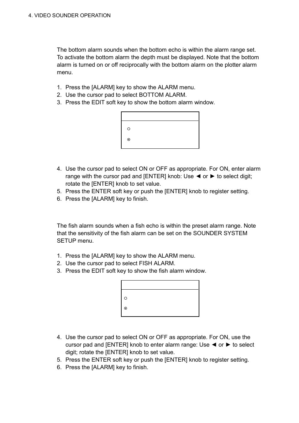 3 fish alarm | Furuno 1732 User Manual | Page 163 / 252