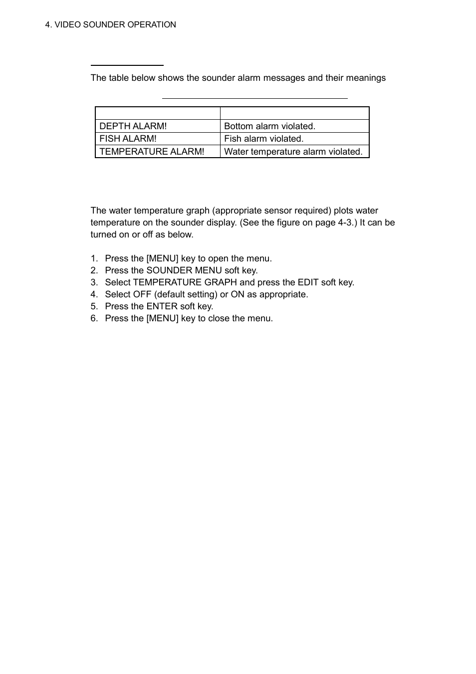 13 water temperature graph | Furuno 1732 User Manual | Page 167 / 252