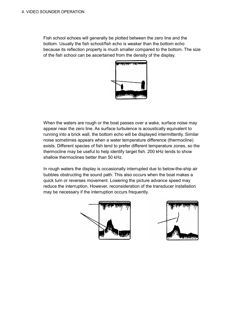 4 surface noise/aeration | Furuno 1732 User Manual | Page 169 / 252