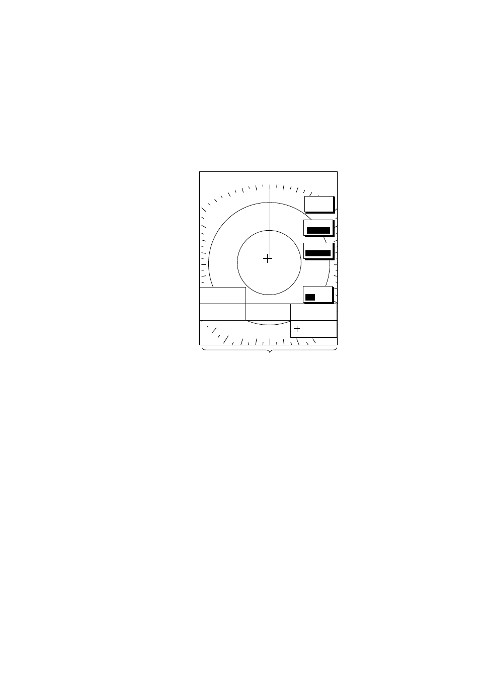 7 data boxes, 1 showing, hiding data boxes with soft key, 2 rearranging data boxes | 3 temporarily erasing a data box, H-up, Plotter display, showing data boxes, Radar: zoom & d. box, D. box on/off | Furuno 1732 User Manual | Page 28 / 252