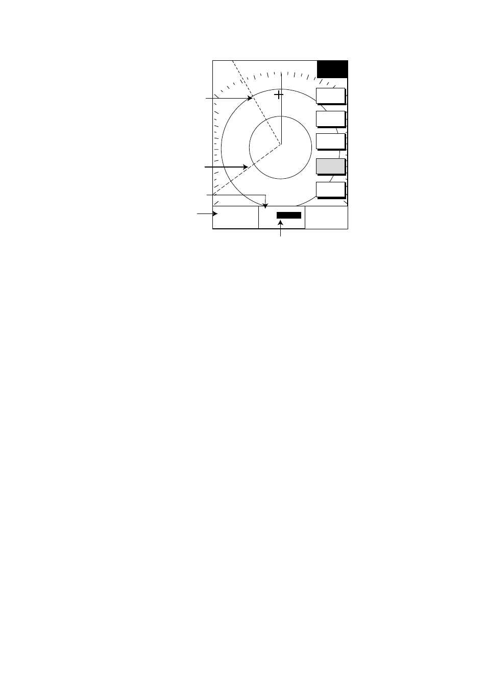 3 erasing an ebl, ebl indication, 4 erasing ebl/vrm data boxes, 5 hiding ebl/vrm data boxes | 6 moving ebl/vrm data boxes | Furuno 1732 User Manual | Page 48 / 252