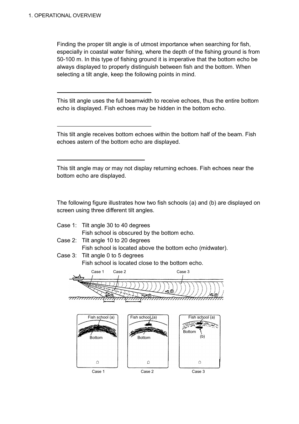 3 how to discriminate fish echoes from the bottom | Furuno CSH-5L/CSH-8L User Manual | Page 22 / 89