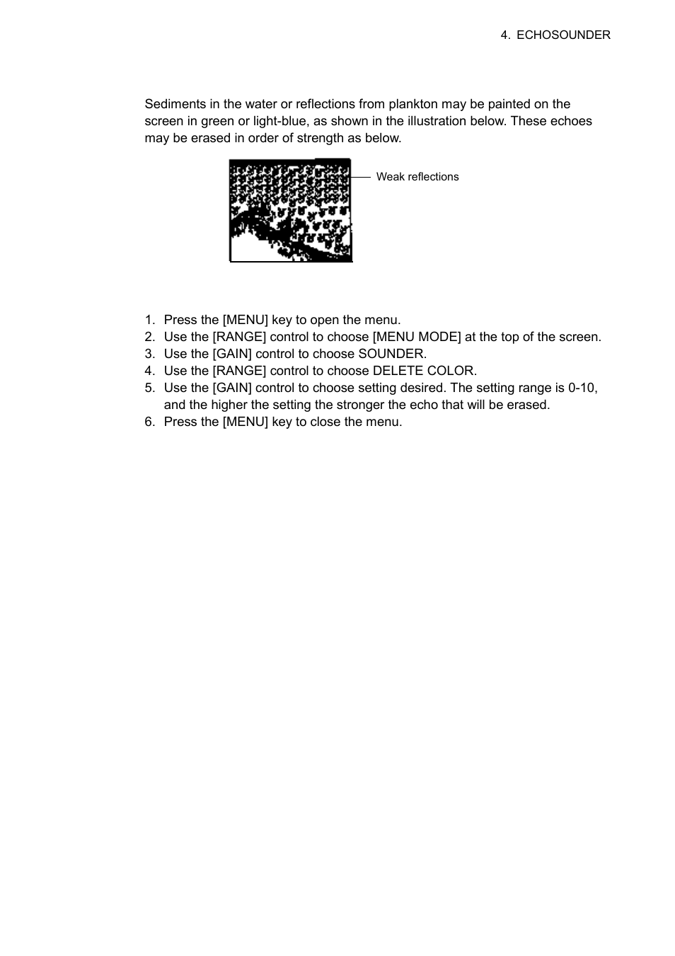 7 erasing weak echoes | Furuno CSH-5L/CSH-8L User Manual | Page 55 / 89