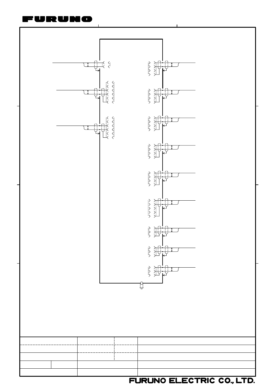 Inteconnection diagram | Furuno INTERFACE UNIT IF-2500 User Manual | Page 12 / 12