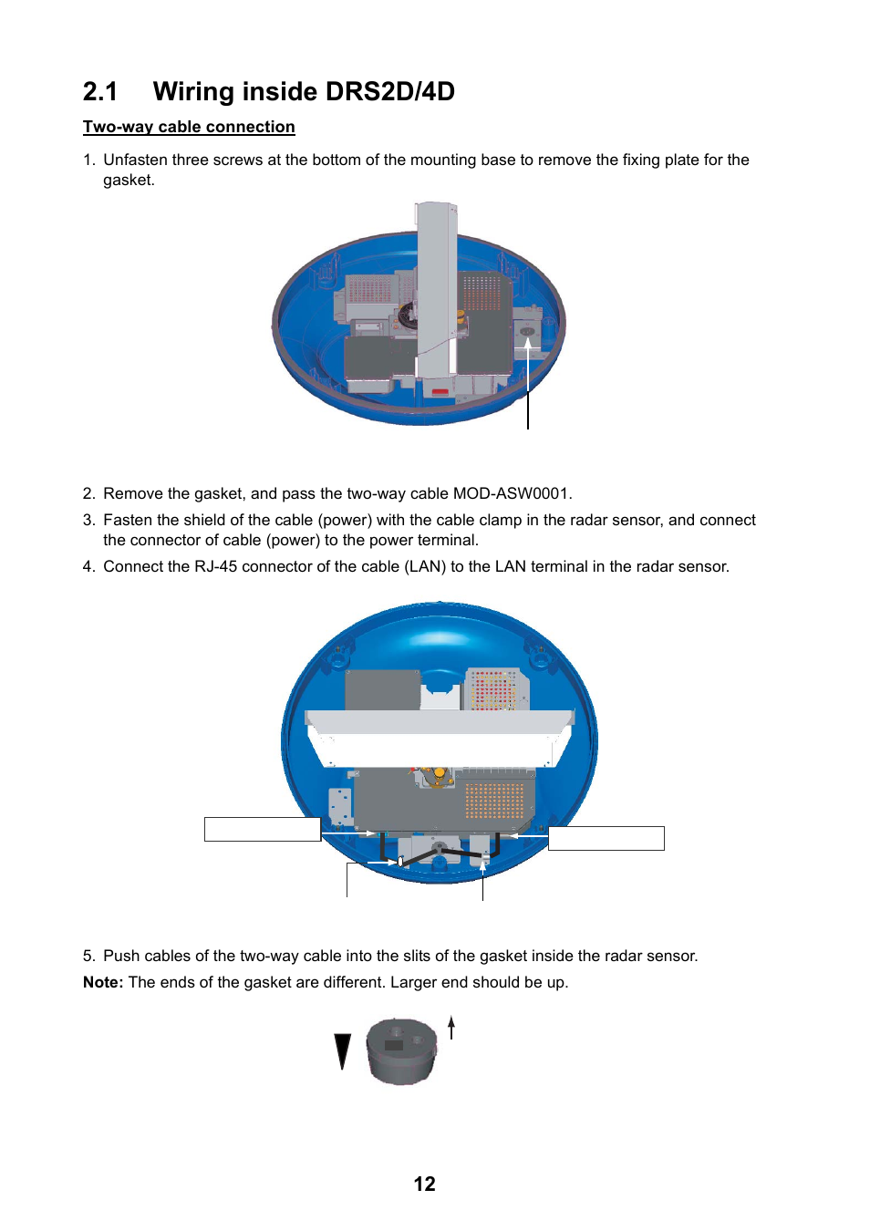 1 wiring inside drs2d/4d | Furuno NAVnet DRS2D User Manual | Page 19 / 44