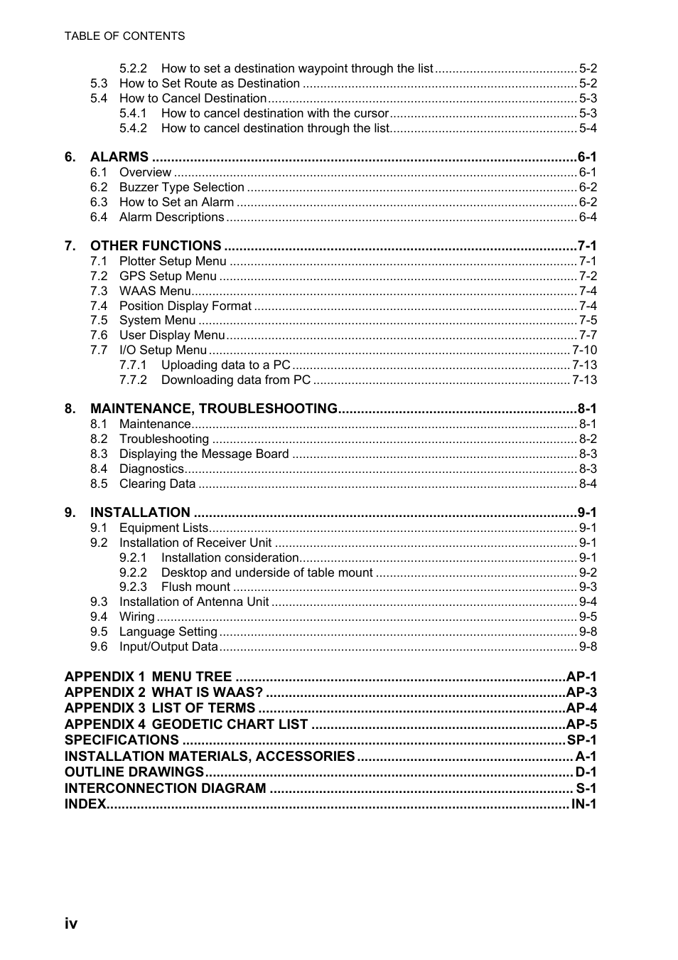 Furuno GP-33 User Manual | Page 6 / 98