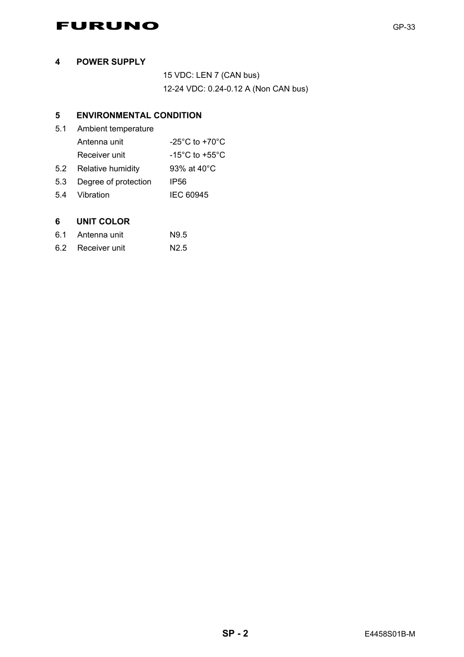 Furuno | Furuno GP-33 User Manual | Page 88 / 98