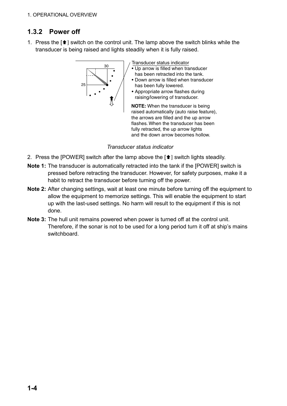 4 1.3.2 power off | Furuno CH-270 User Manual | Page 16 / 118