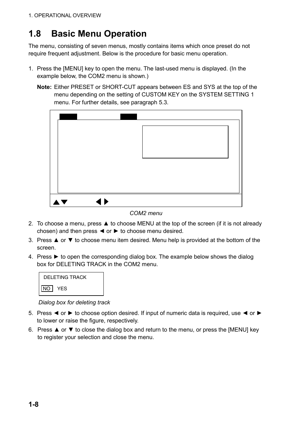 8 basic menu operation | Furuno CH-270 User Manual | Page 20 / 118