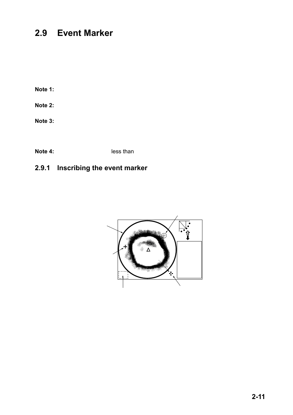 9 event marker, 1 inscribing the event marker | Furuno CH-270 User Manual | Page 31 / 118