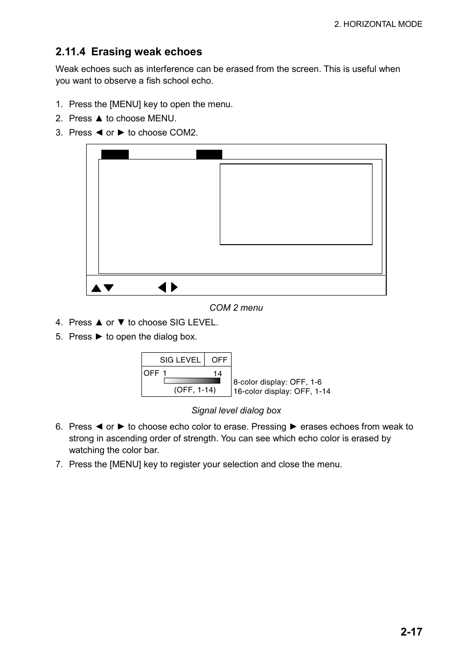 Furuno CH-270 User Manual | Page 37 / 118