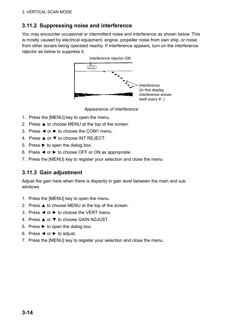 3 gain adjustment | Furuno CH-270 User Manual | Page 68 / 118
