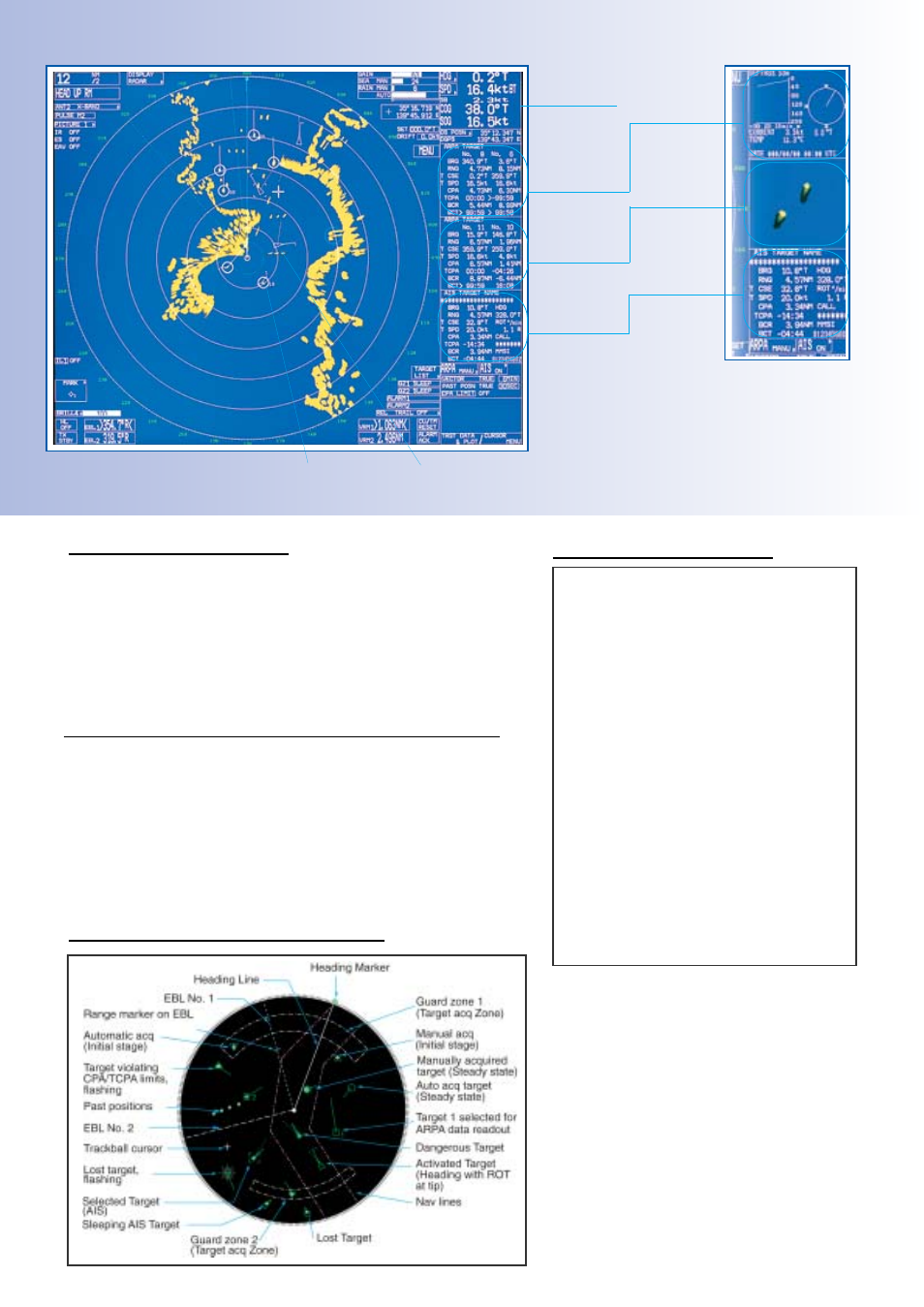 Marks and symbols for arpa and ais | Furuno FAR-2127 User Manual | Page 4 / 8