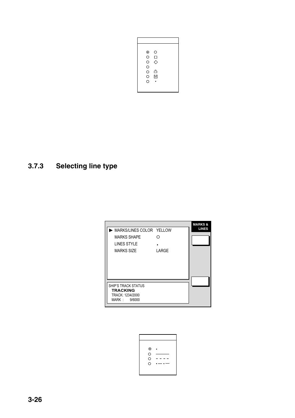 3 selecting line type | Furuno COLOR VIDEO PLOTTER 1933C User Manual | Page 110 / 251