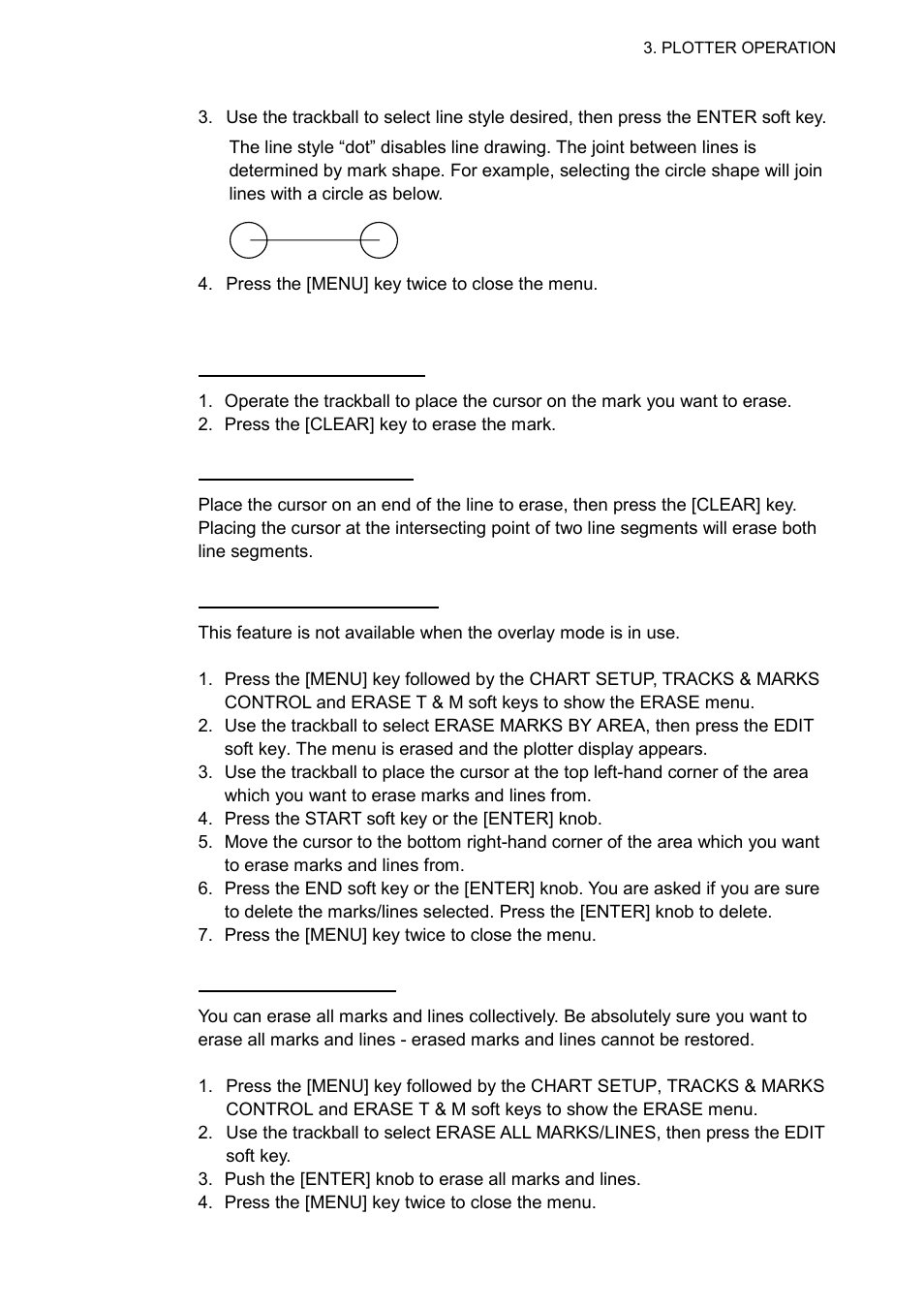 4 erasing marks, lines | Furuno COLOR VIDEO PLOTTER 1933C User Manual | Page 111 / 251