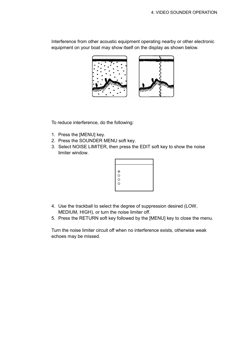 6 reducing interference | Furuno COLOR VIDEO PLOTTER 1933C User Manual | Page 157 / 251