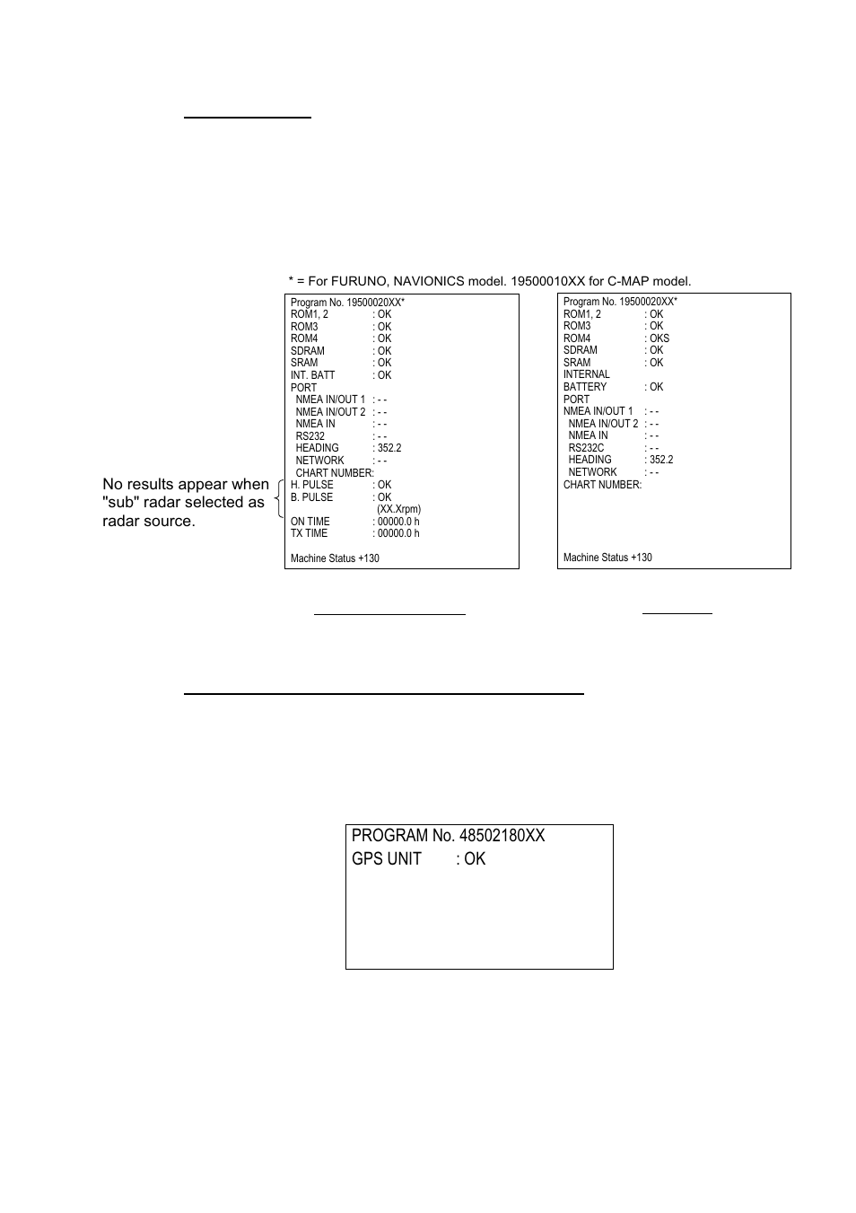 Gps receiver test results | Furuno COLOR VIDEO PLOTTER 1933C User Manual | Page 221 / 251