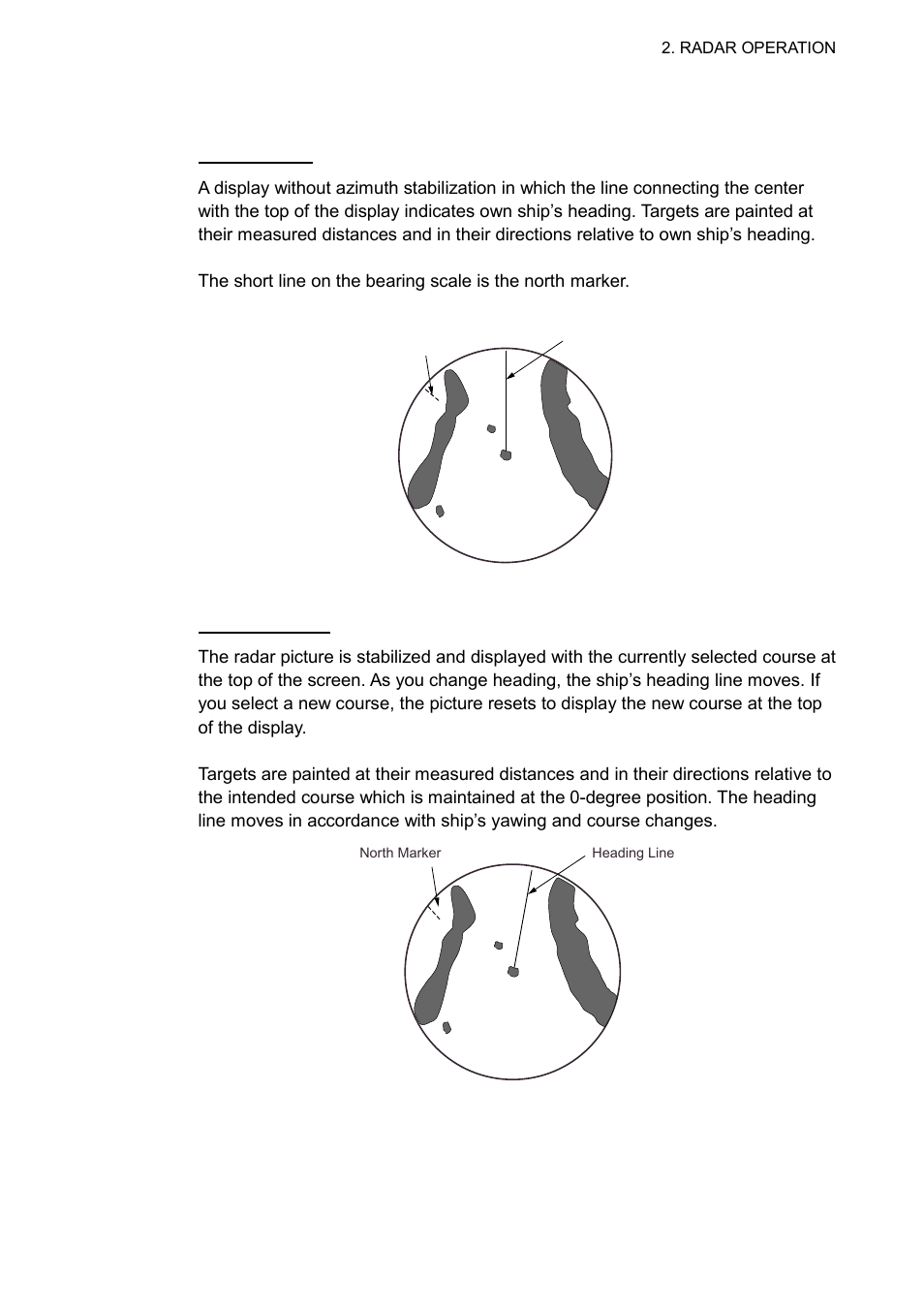 9 2.9.2 description of presentation modes | Furuno COLOR VIDEO PLOTTER 1933C User Manual | Page 43 / 251