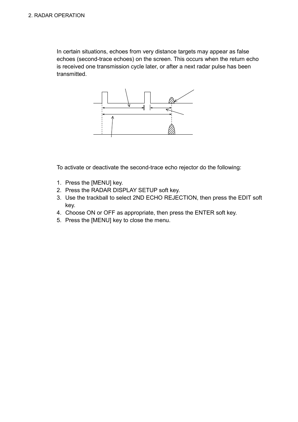24 suppressing second-trace echoes | Furuno COLOR VIDEO PLOTTER 1933C User Manual | Page 66 / 251
