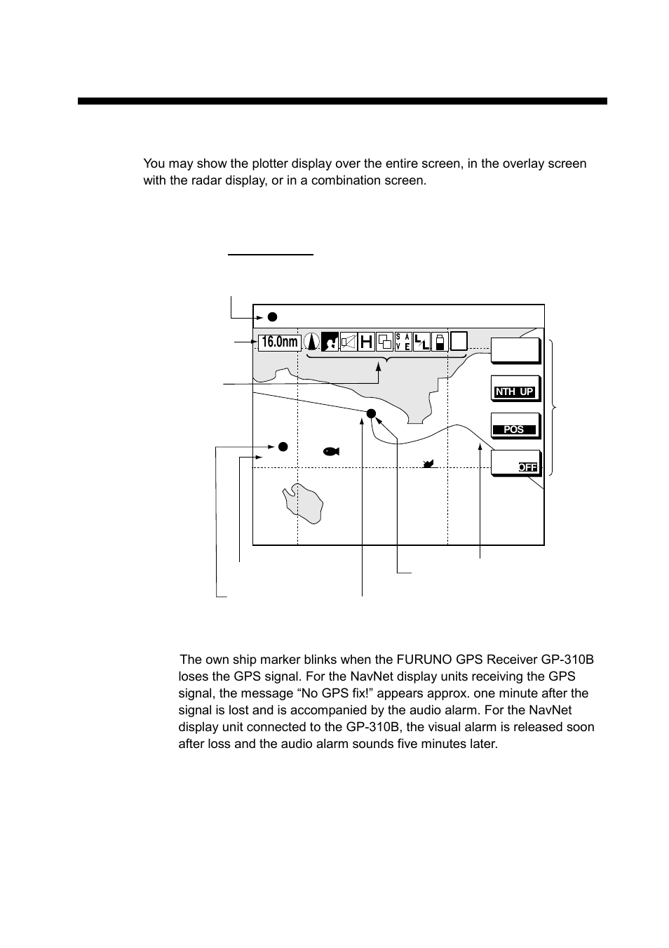 Plotter operation, 1 plotter displays, 1 full-screen plotter display | Furuno COLOR VIDEO PLOTTER 1933C User Manual | Page 85 / 251