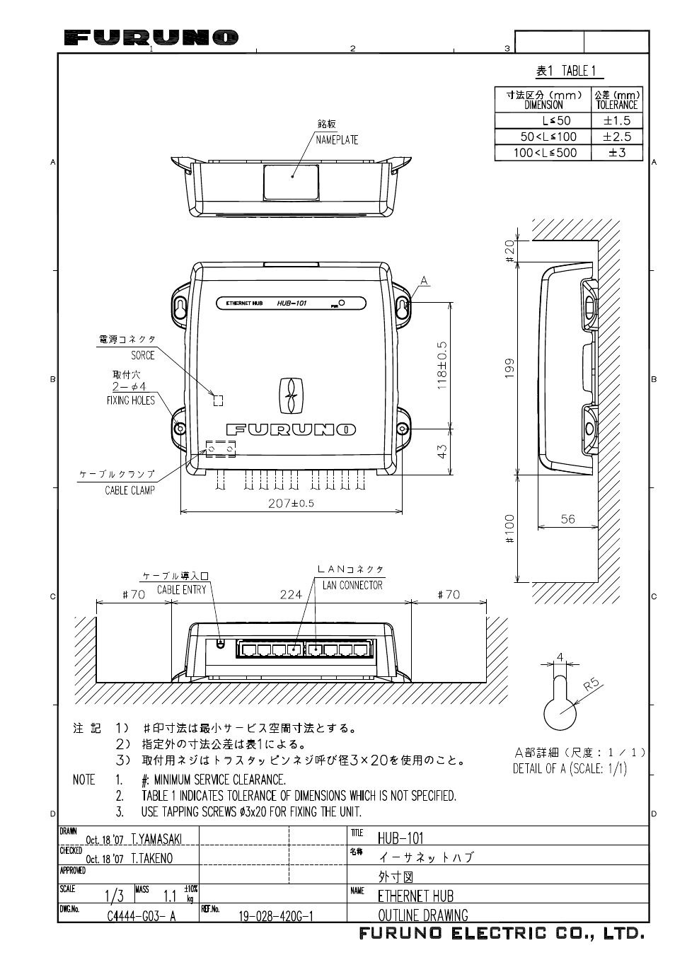 Furuno Hub-101 User Manual | Page 6 / 6