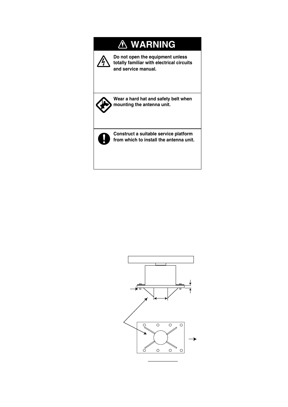 Warning | Furuno 2167DS-BB User Manual | Page 13 / 111