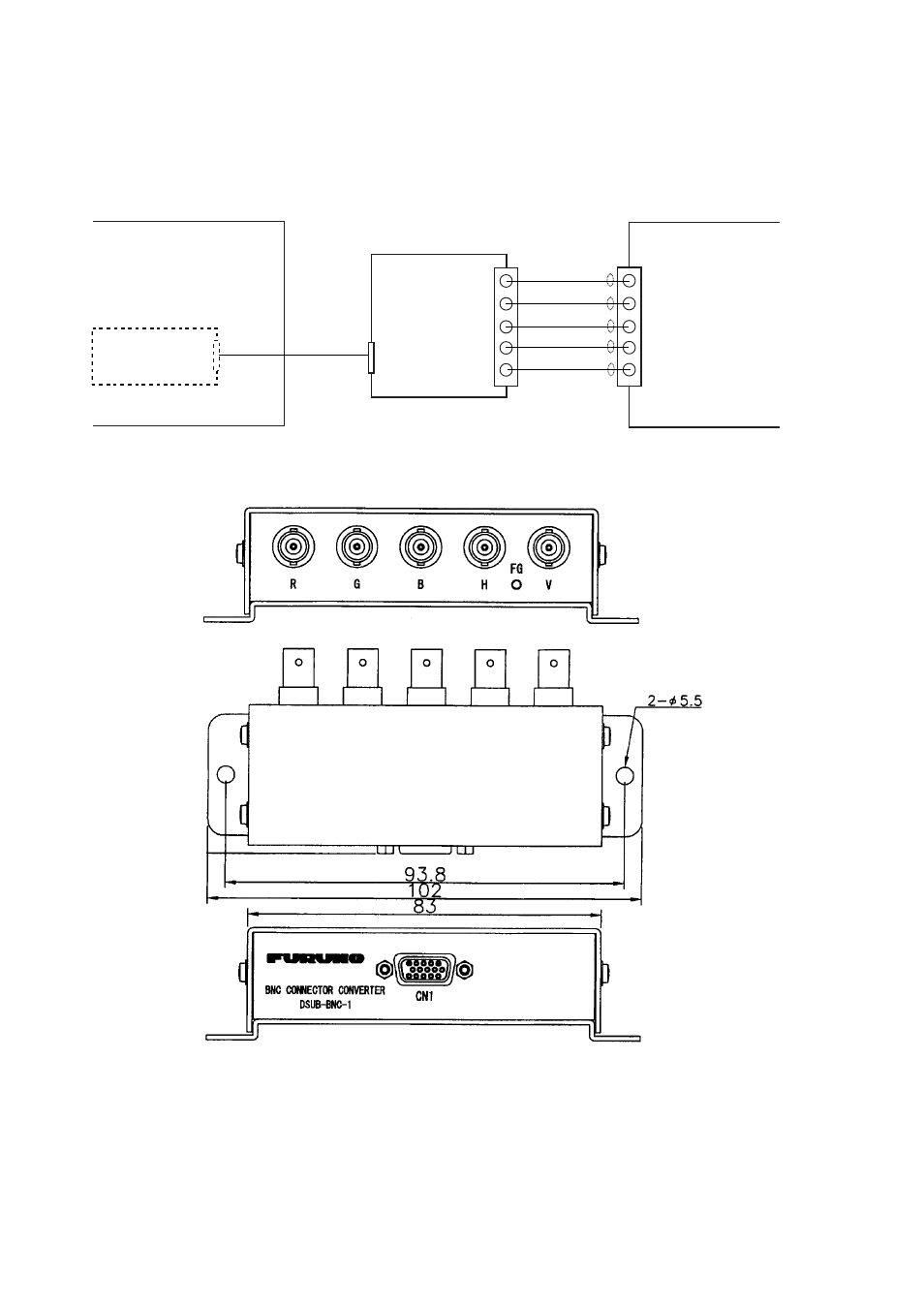 4 bnc connector converter | Furuno 2167DS-BB User Manual | Page 72 / 111