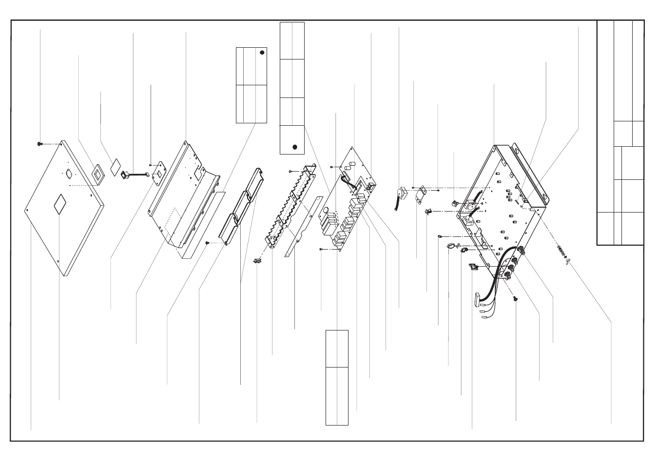 Exploded view (parts list) | Furuno Satellite Compass SC-50/110 User Manual | Page 25 / 30