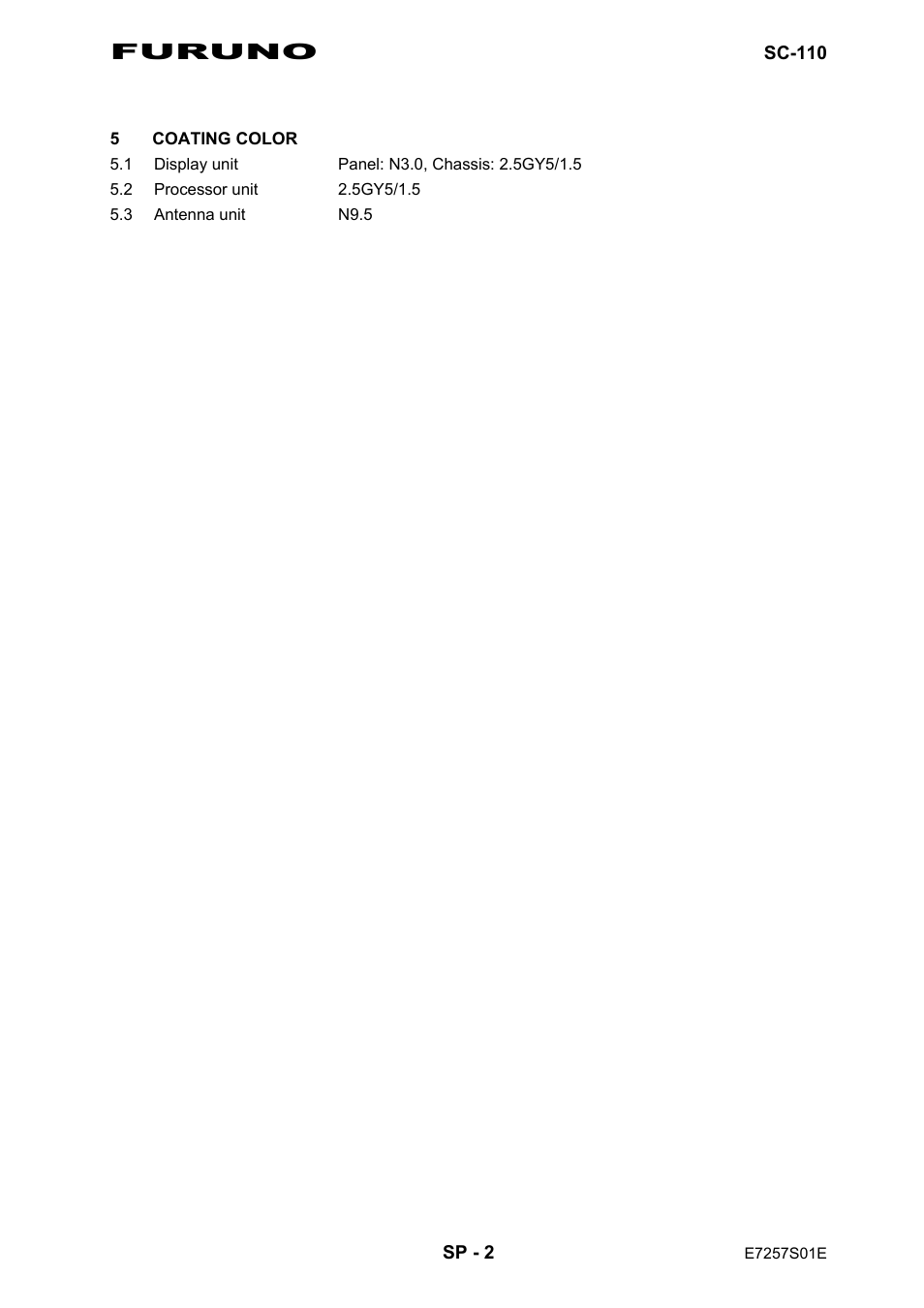 Furuno | Furuno SC-110 User Manual | Page 12 / 89