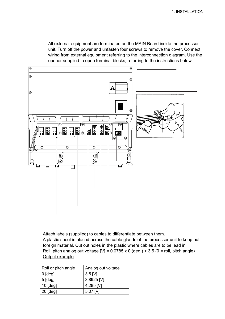 7 connection of external equipment, 1 general wiring | Furuno SC-110 User Manual | Page 29 / 89