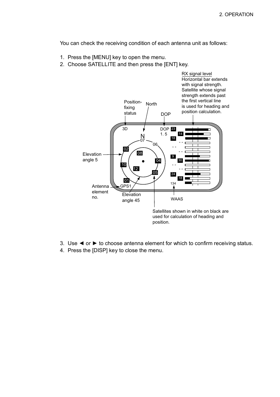 6 confirming satellite status | Furuno SC-110 User Manual | Page 37 / 89