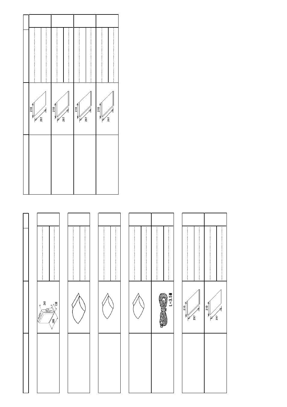 Packing lists | Furuno 1734C User Manual | Page 45 / 55