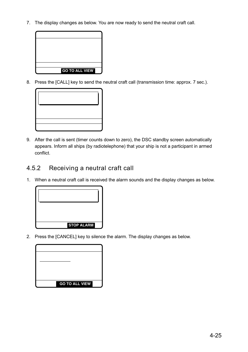 2 receiving a neutral craft call | Furuno RC-1500-1T User Manual | Page 101 / 418