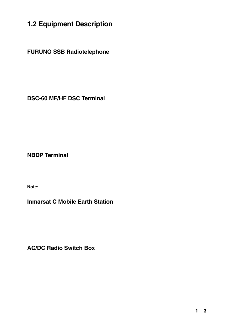 3 mutual operation of equipment, 2 equipment description | Furuno RC-1500-1T User Manual | Page 11 / 418